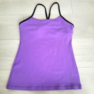 Lululemon Power Y Tank Size 6 Violet Purple Workout Top